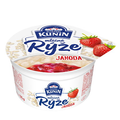 Mléčná rýže jahodová 175g