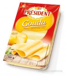 Gouda plátky Président 100 g
