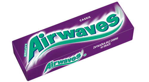 Airwaves žvýkačky Cassis - 10ks