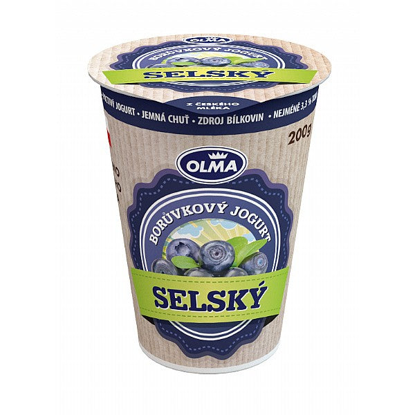 Selský jogurt borůvka Olma 150g