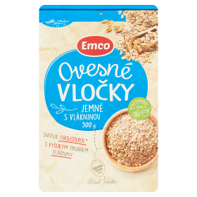 Ovesné vločky jemné s vlákninou Emco 0,5 kg