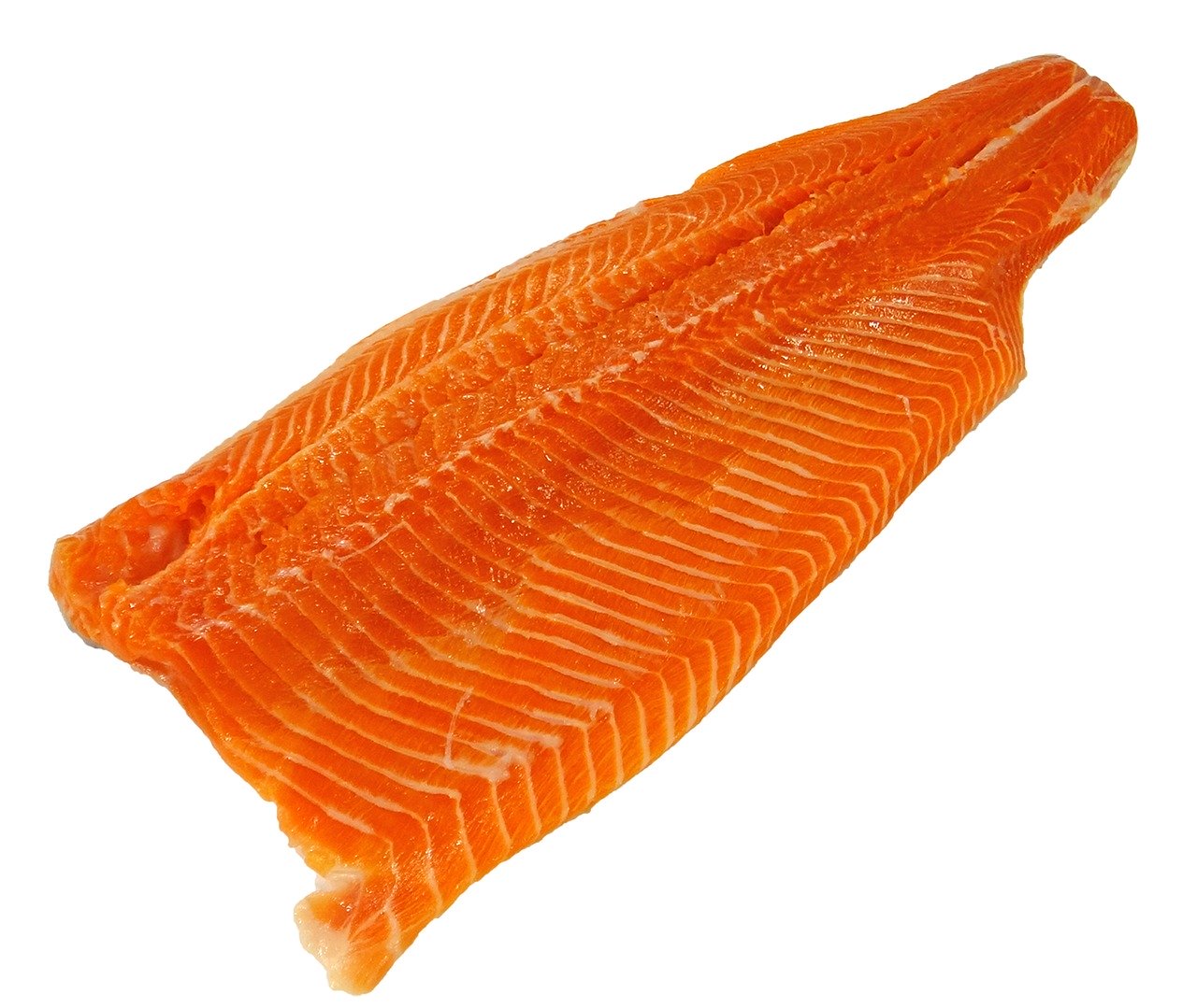 Losos v celku chlazený s kůží celý filet cca 1,4 kg