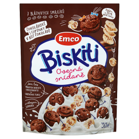 Biskiti Emco čokoládoví s lupínky 350g