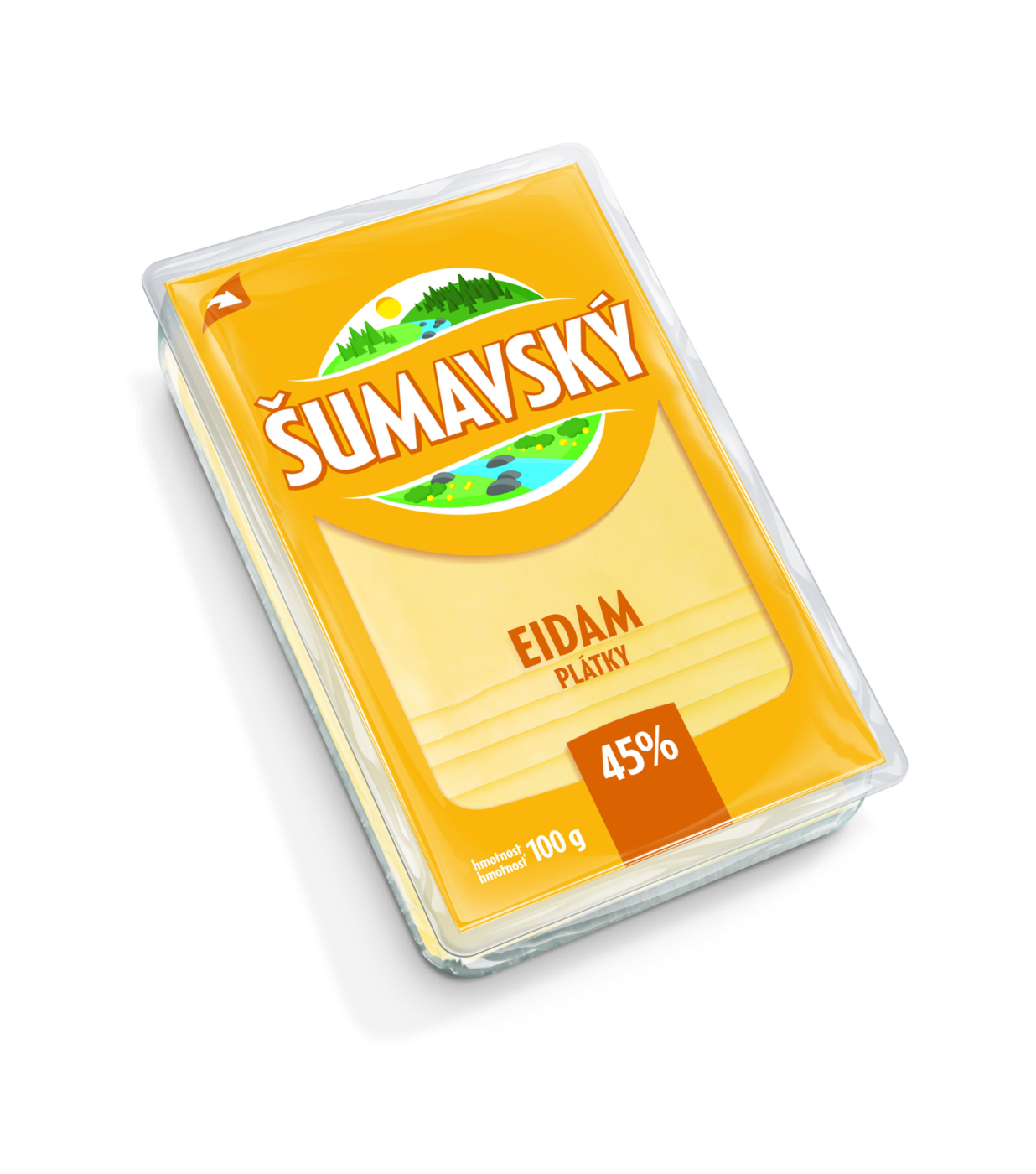Šumavský eidam sýr 45% 100g