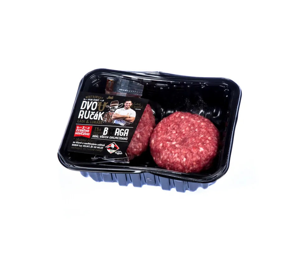 Hovězí Burger Dvouručák ochran. atmosféra 165 g 2x