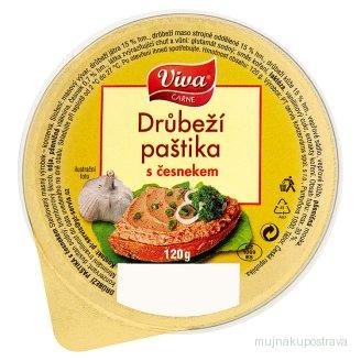 Drůbeží paštika s česnekem Viva Carne 100g