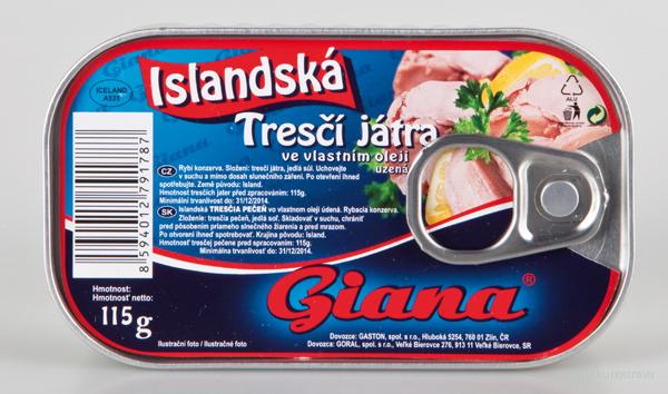 Tresčí játra v oleji - 115g