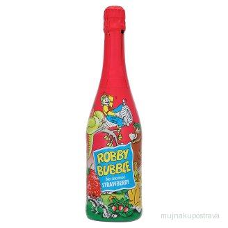 Robby Bubble Jahoda nealkoholický nápoj ochucený - 0,75l
