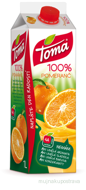Toma Pomeranč 100% 2L