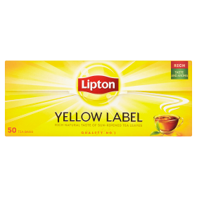 Černý aromatizovaný čaj Yellow label Lipton 100 sáčků
