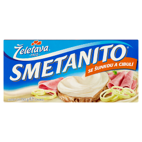Smetanito tavený sýr s cibulí a šunkou 150g