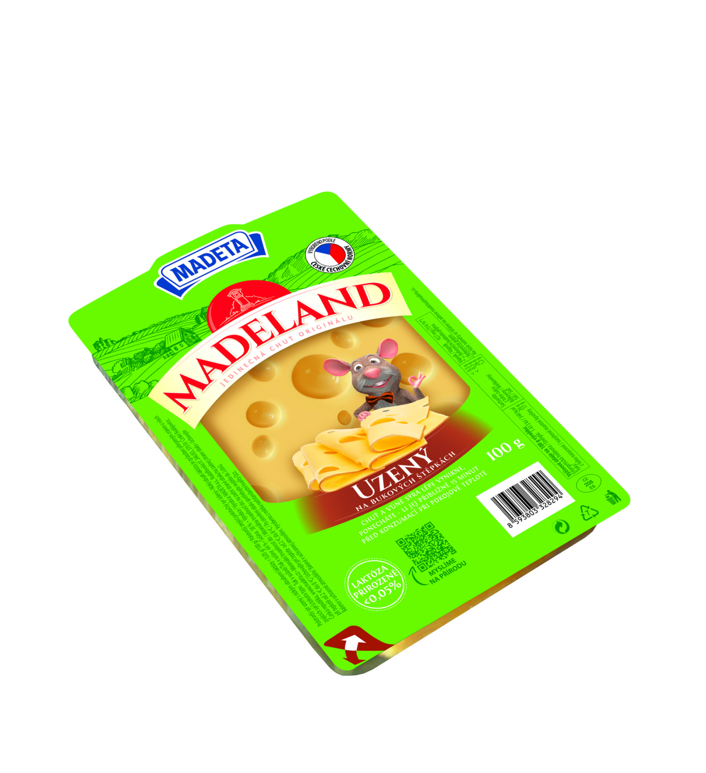 Madeland sýr plátkový uzený 100 g