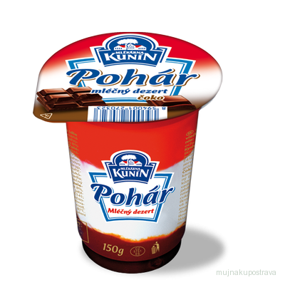 Pohár čokoládový Kunín 150g
