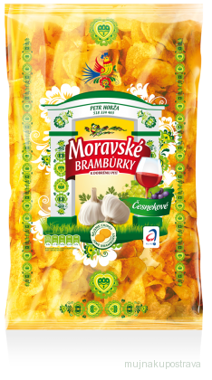 Moravské brambůrky česnekové 175 g