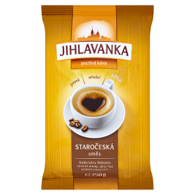 Jihlavanka Staročeská směs pražená mletá káva 250g