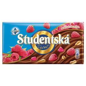 Studentská pečeť mléčná čokoláda s příchutí malina 170g
