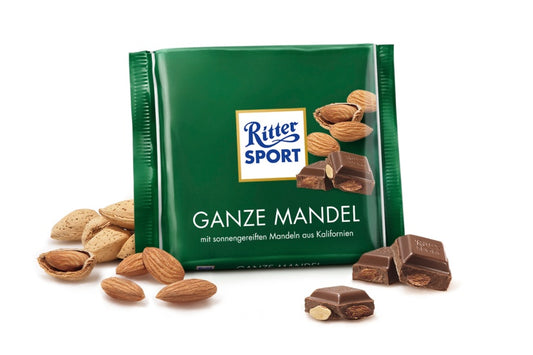 Ritter Sport s celými mandlemi 100g