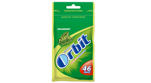 Orbit spearmint náhradní balení sáček - 42 ks