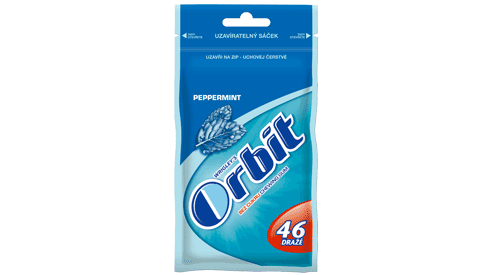 Orbit peppermint náhradní balení sáček - 42 ks