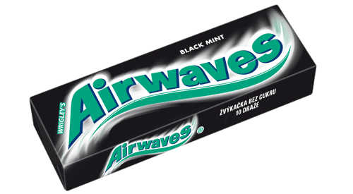 Airwaves žvýkačky Black Mint - 10ks