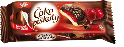 Čokopiškoty višňové Figaro 147 g