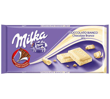 Milka čokoláda bílá 95g