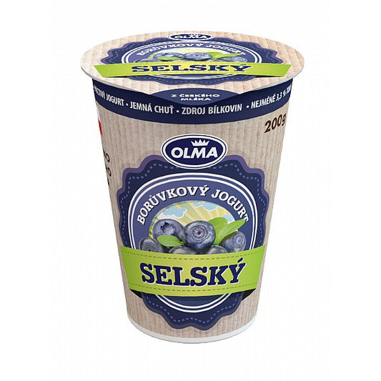 Selský jogurt borůvka Olma 150g