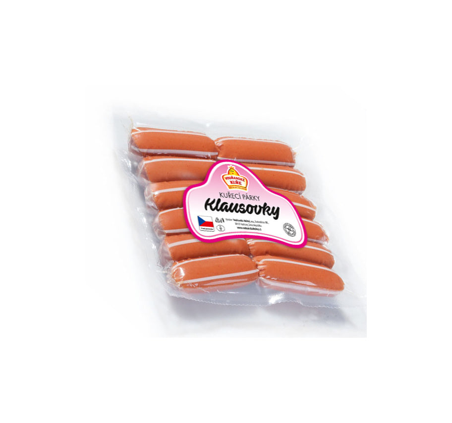 Vodňanské Kuře Kuřecí párky Klausovky 340g