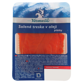 Solená treska v oleji plátky 100g