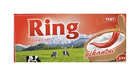 Ring tavený sýr pikantní 150g