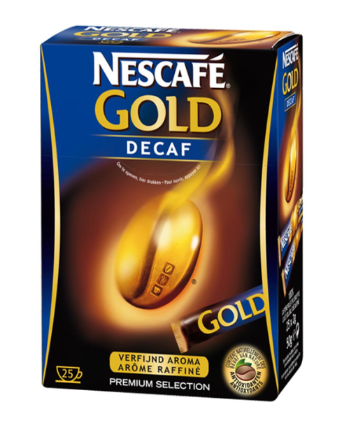 Nescafé Gold decaf bezkofeinová porce 25x2g