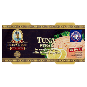 Kaiser Franz Josef Tuňák steak ve slunečnicovém oleji s citronem 2 x 80 g