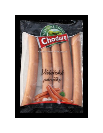 Vídeňské párky Chodura se sýrem 80% 460g