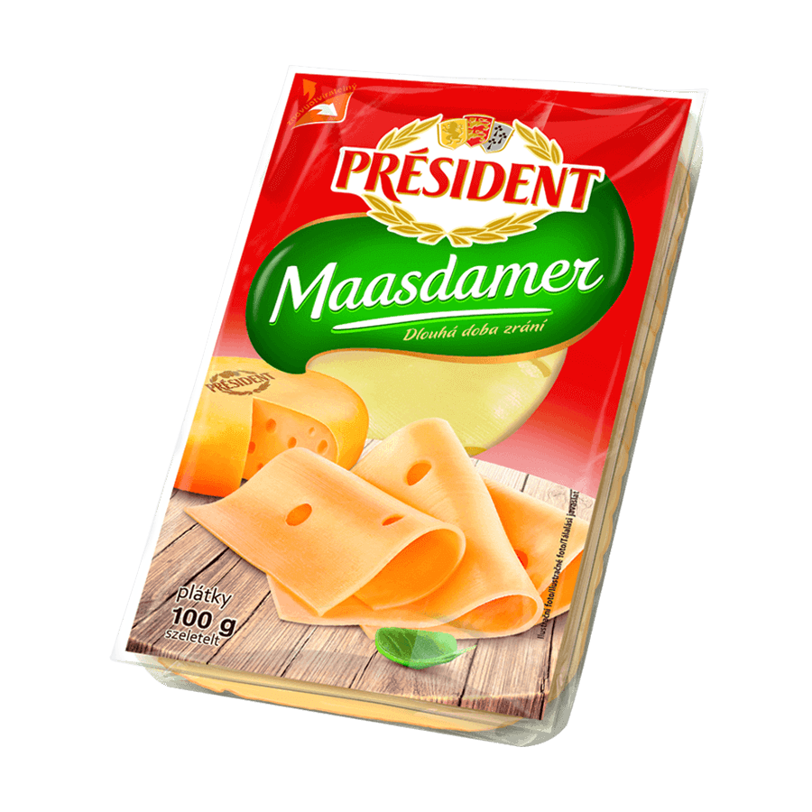 Maasdamer plátky président 100 g