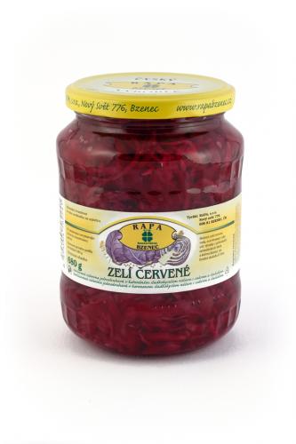 Zelí kysané červené bez cukru Rapa 680g