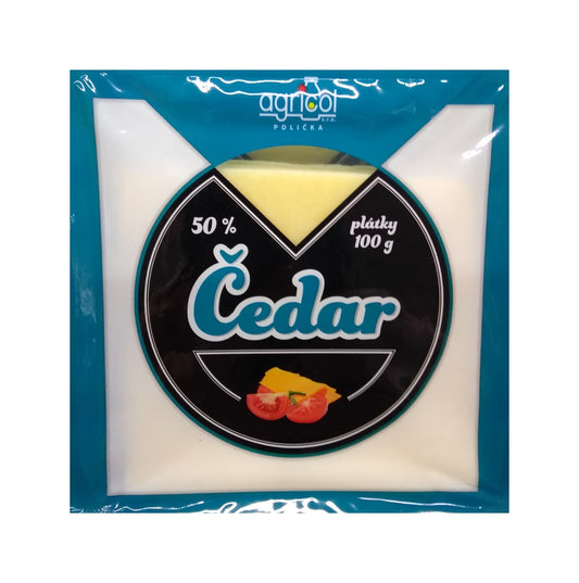 Čedar 50% plátky  100g