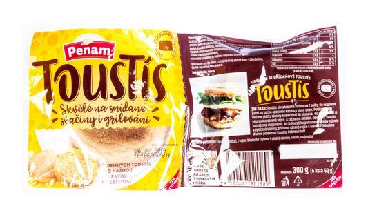 Toustís Chléb světlý toastový 300g