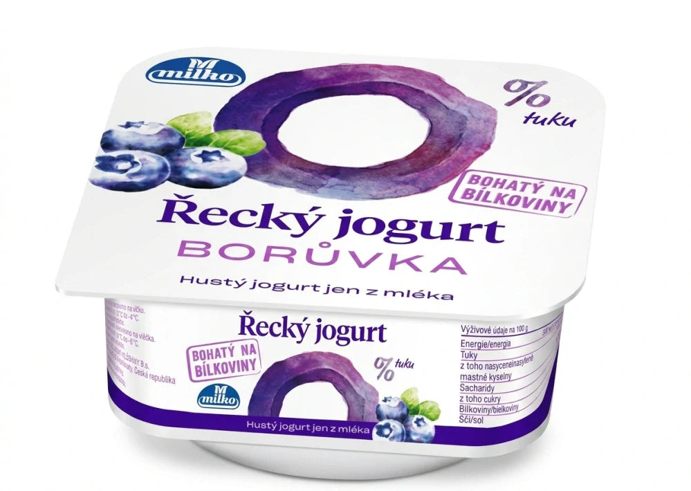 Řecký jogurt Milko borůvka 140g
