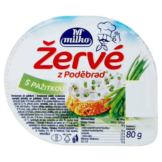 Žervé Milko s pažitkou 2 x 80g