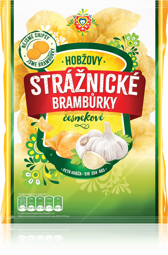 Strážnické brambůrky česnekové  60 g
