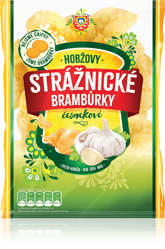 Strážnické brambůrky česnekové  60 g