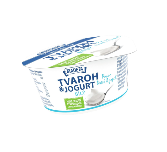 Tvaroh s jogurtem bílý Madeta  135g
