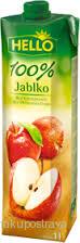 Džus Hello jablkový 100% 1L