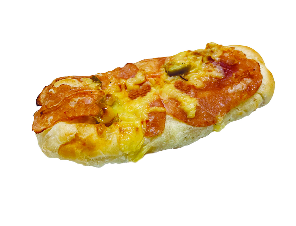 Rohlík se šunkou nebalený 90g