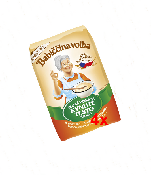Mouka hladká na kynuté těsto Babiččina volba 4 x 1kg
