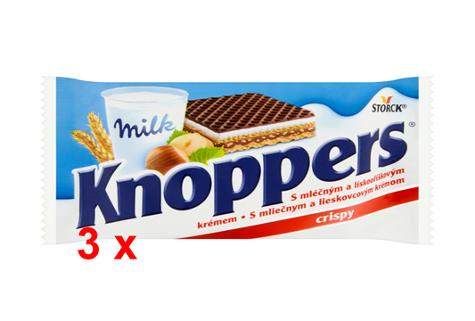 Knoppers oplatky tripack 3x25g