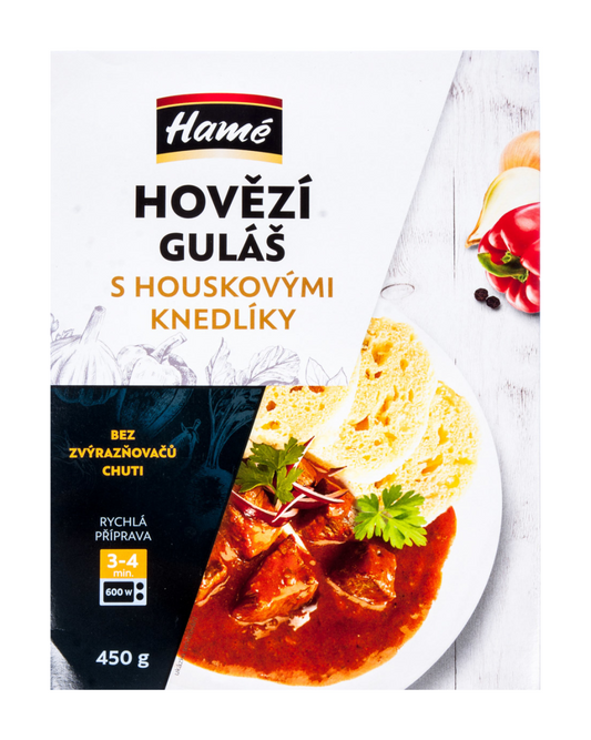 Hovězí guláš s knedlíkem 450g