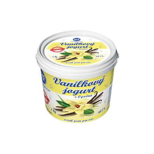 Jogur vanilkový 5%  Opočenský 10% 1kg