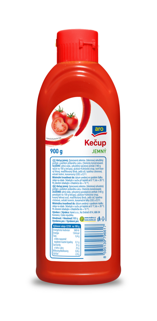 Kečup Fine sladký/plast 900g