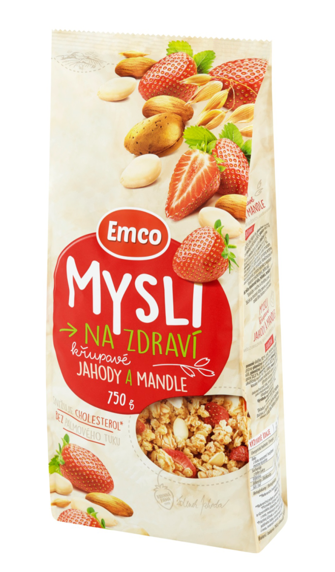 Emco Mysli jahody a mandle 750 g